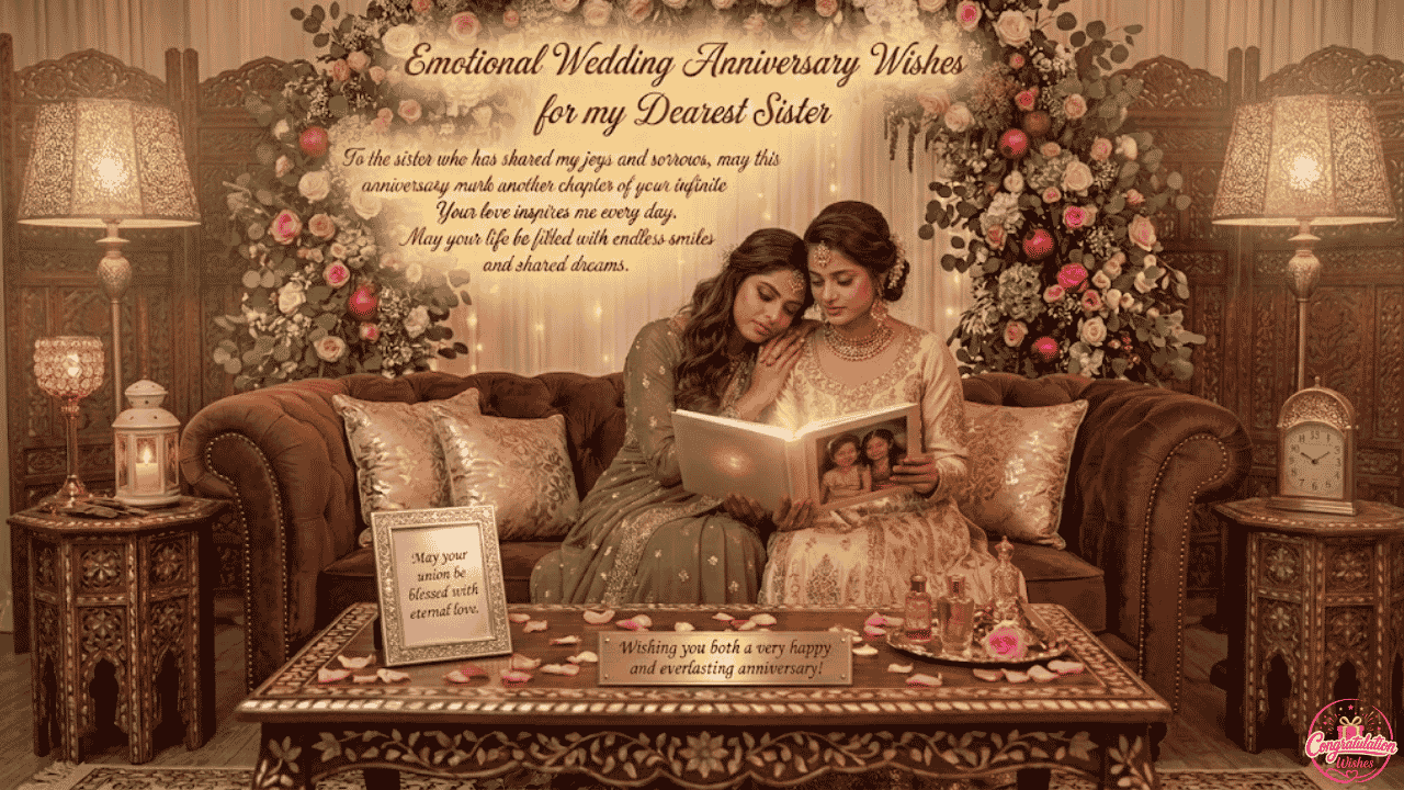 heart touching anniversary wishes for sister