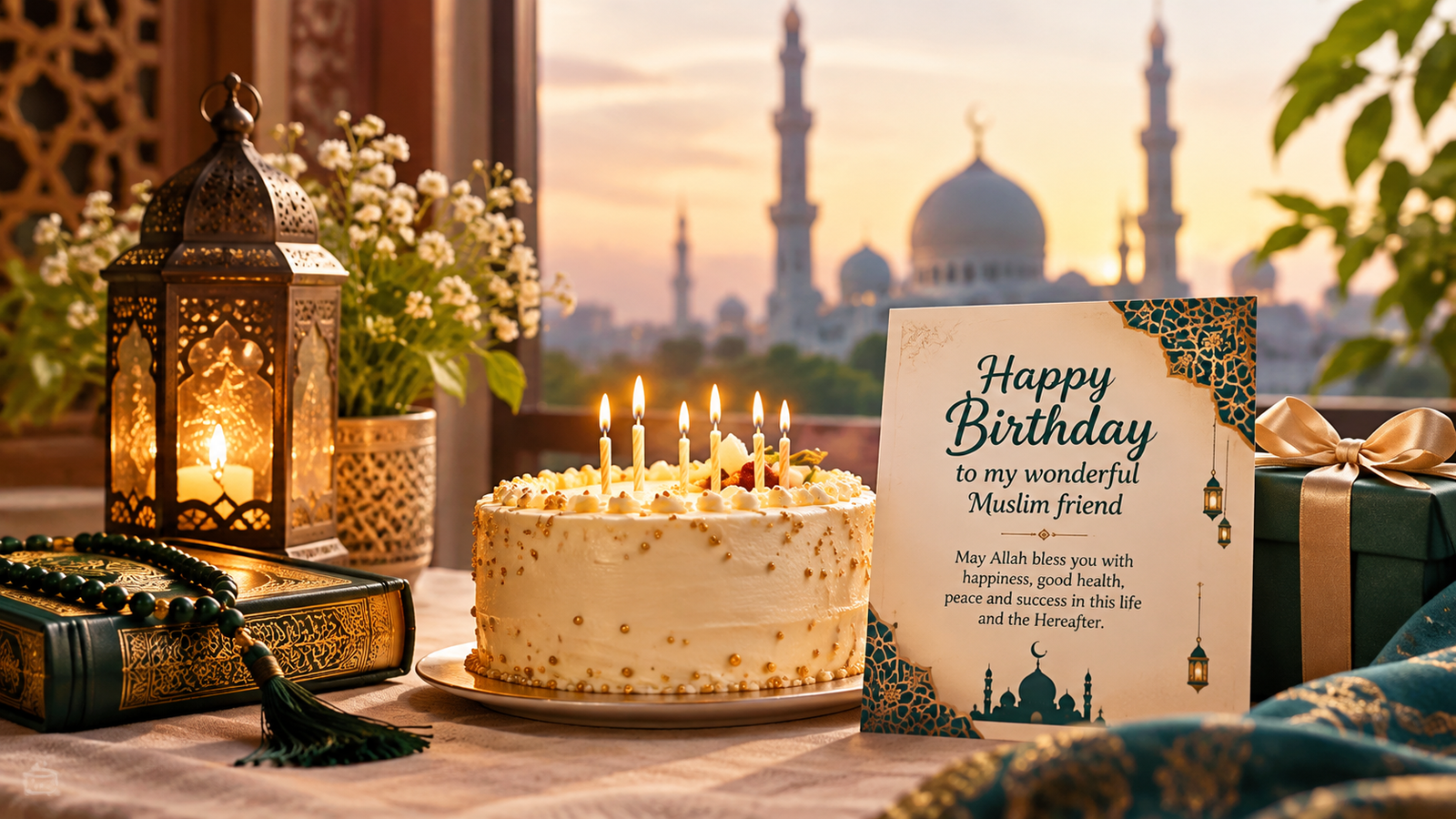 happy birthday wishes for Muslim friend 