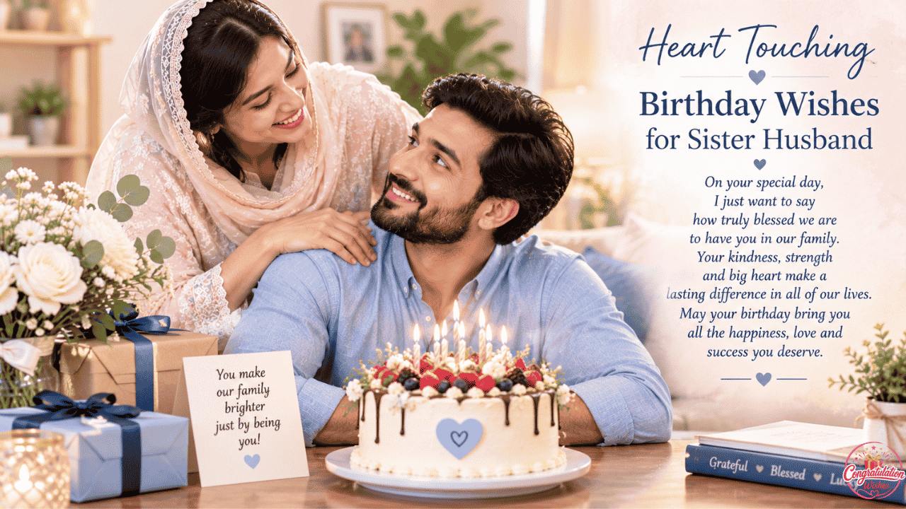 Heart Touching Birthday Wishes for Sister Husband