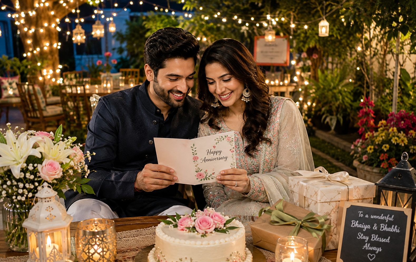 Anniversary Wishes for Bhaiya Bhabhi
