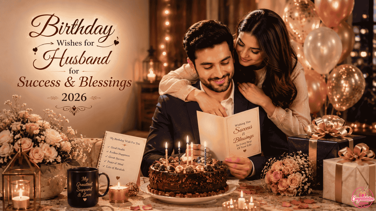 Birthday Wishes for Husband Success Blessings