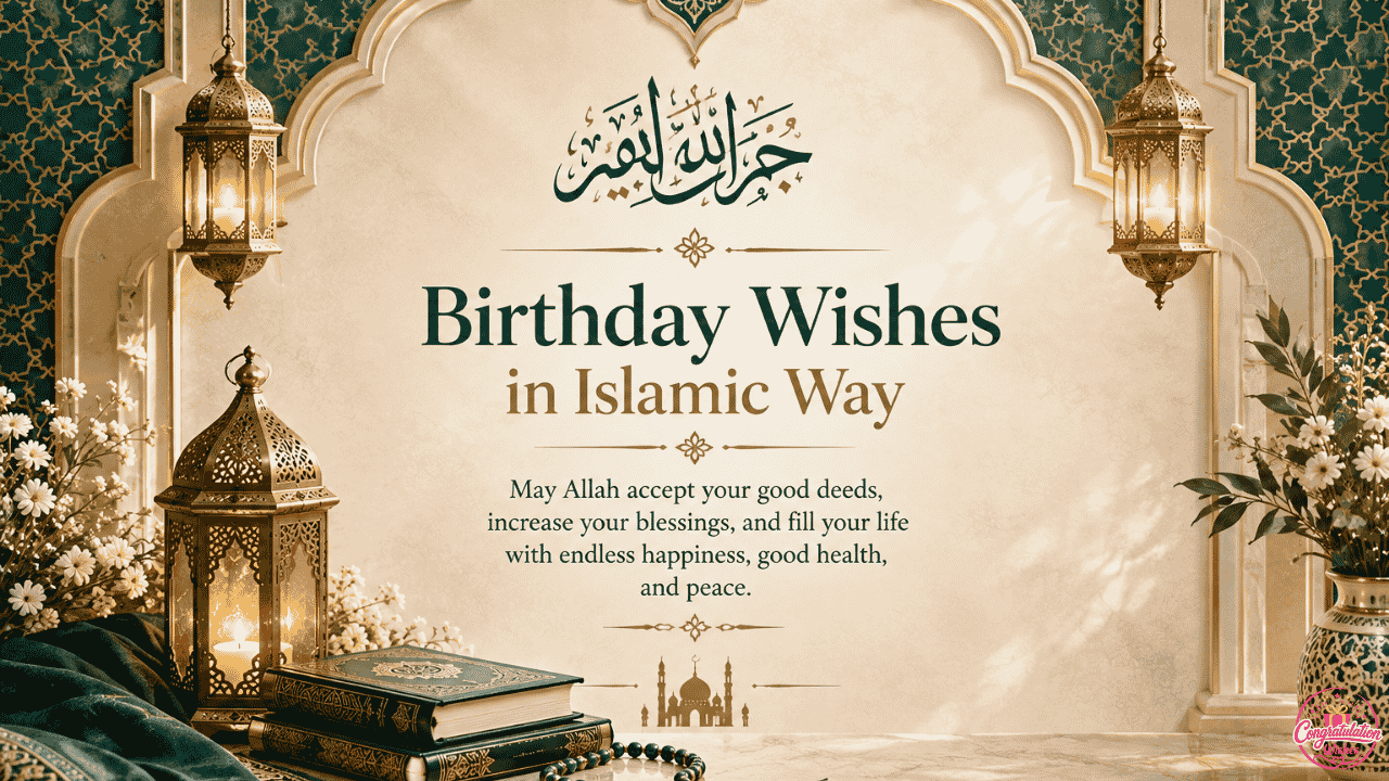Birthday Wishes in Islamic Way