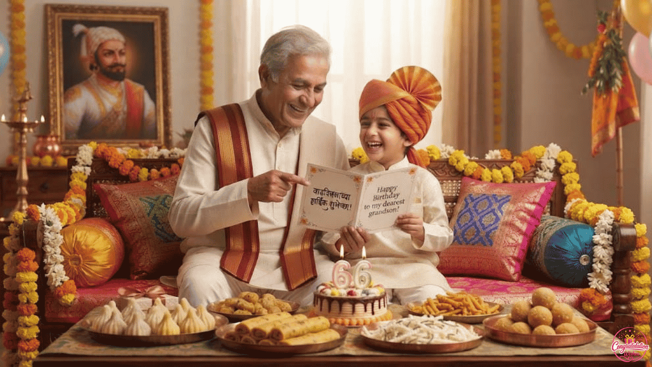 Birthday Wishes to Grandson in Marathi