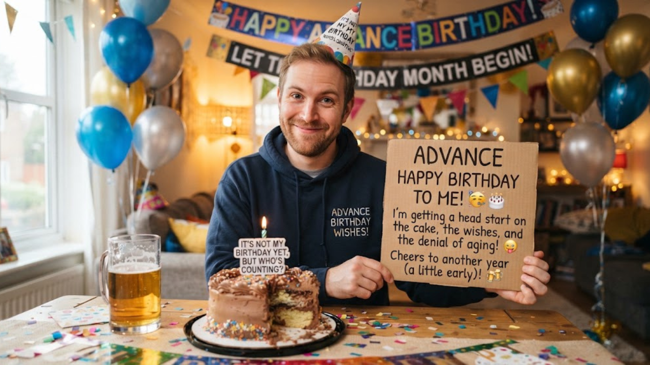 Funny Advance Birthday Wishes for Myself