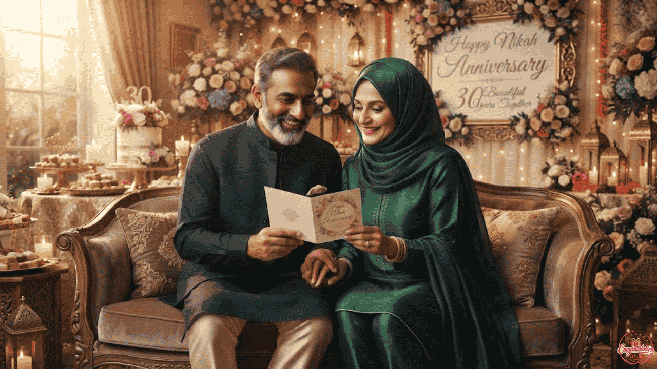 Nikah Anniversary Wishes for Parents