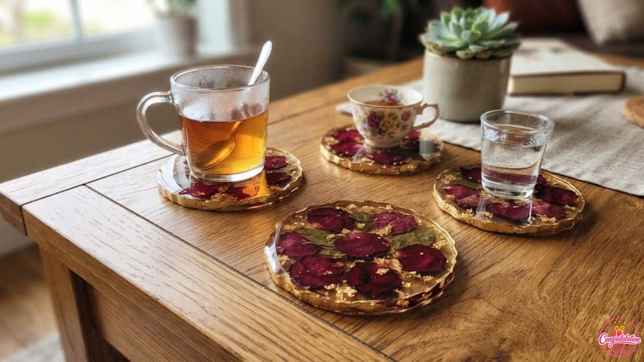 Real Rose Coasters