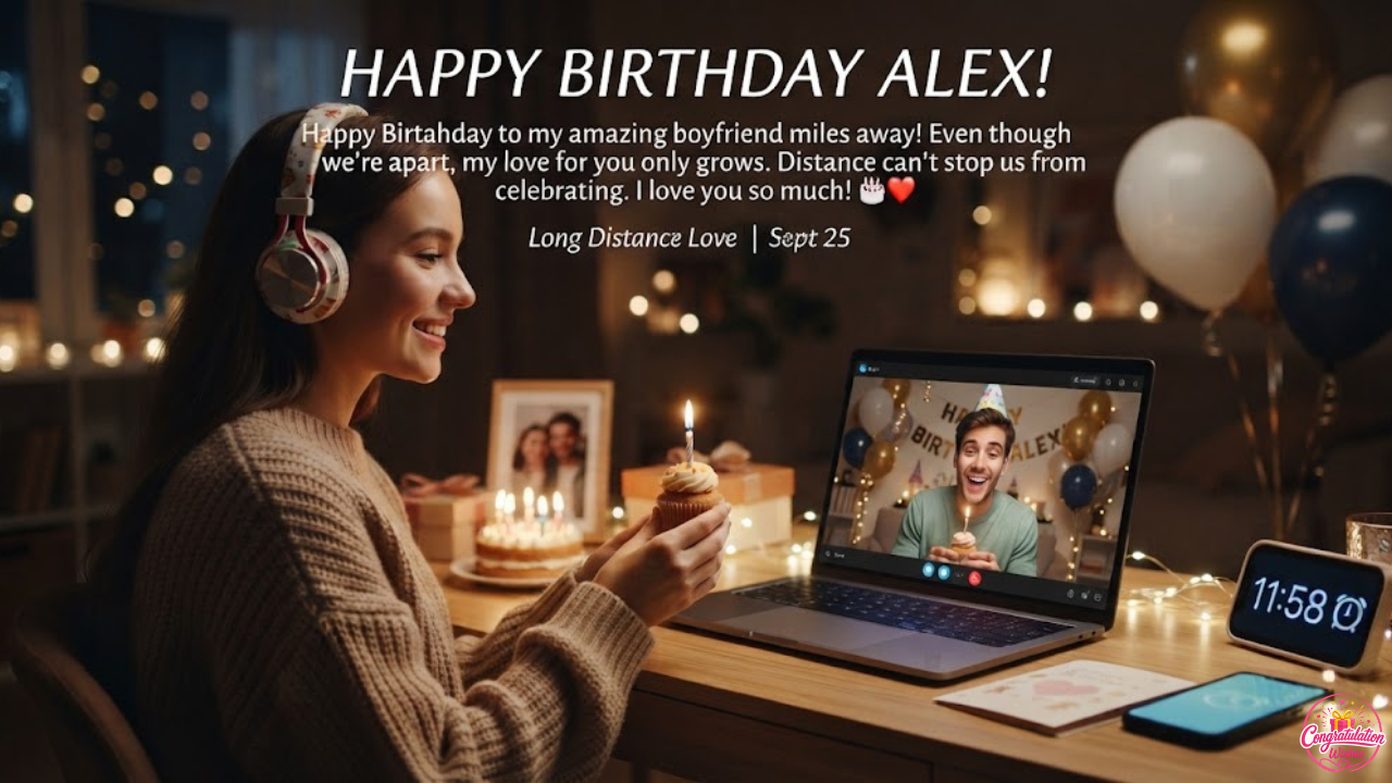 Romantic Birthday Wishes for Boyfriend 