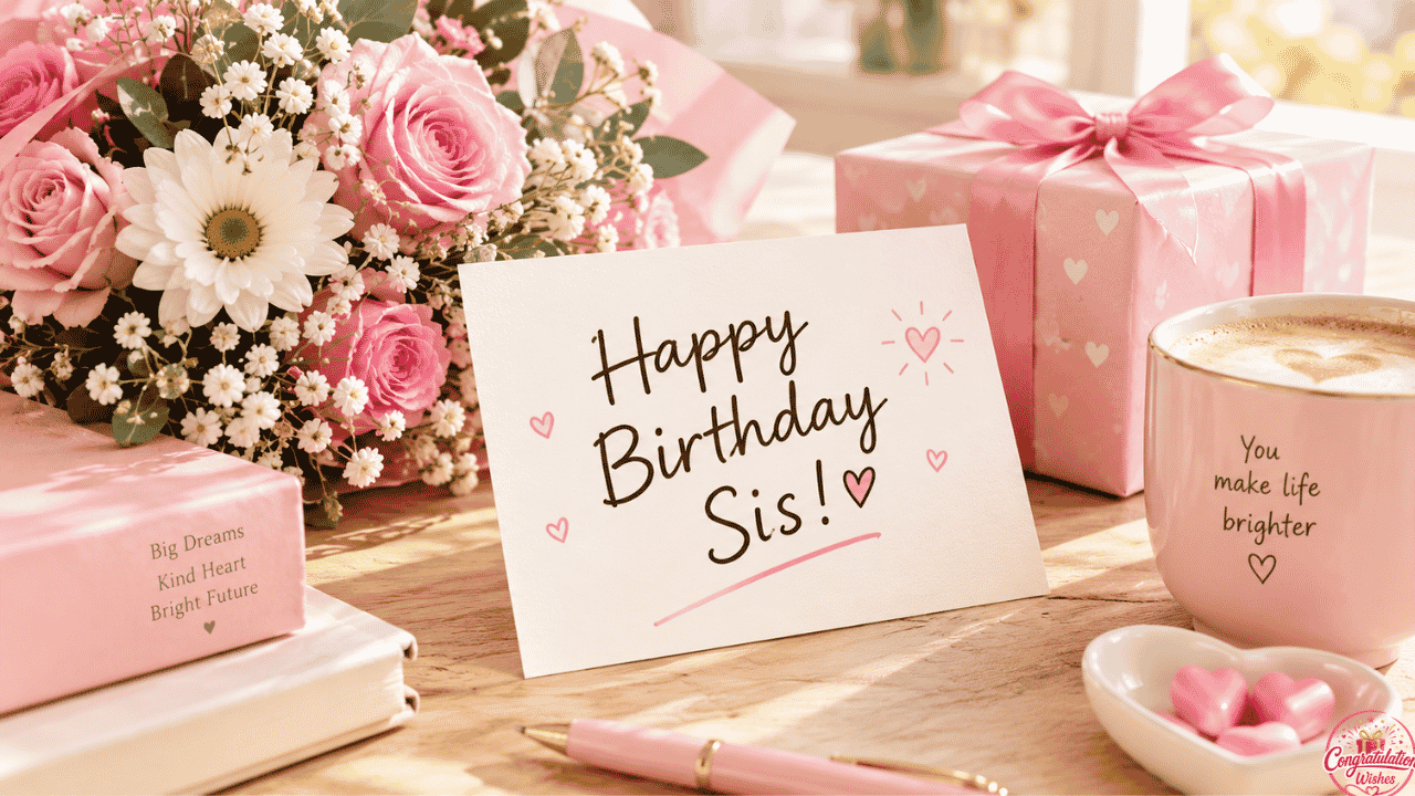 Short Birthday Wishes for Sis