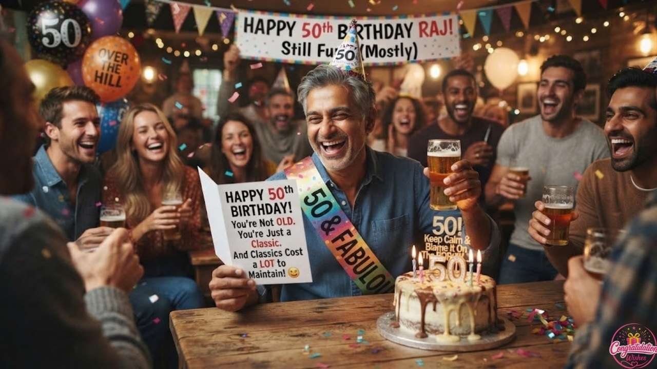 Happy 50th Birthday Message Funny