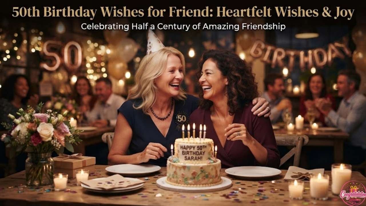 50th Birthday Wishes for Friend