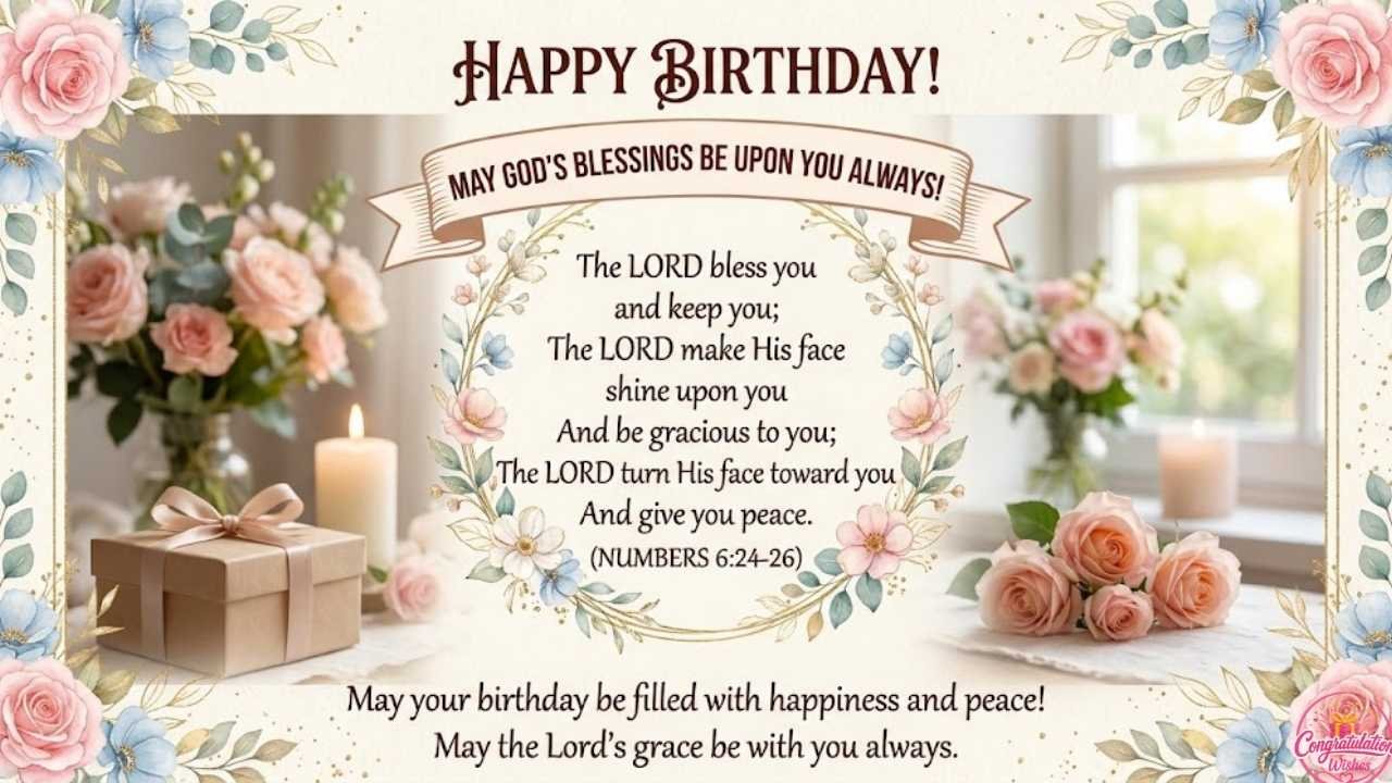Bible Verse Birthday Wishes
