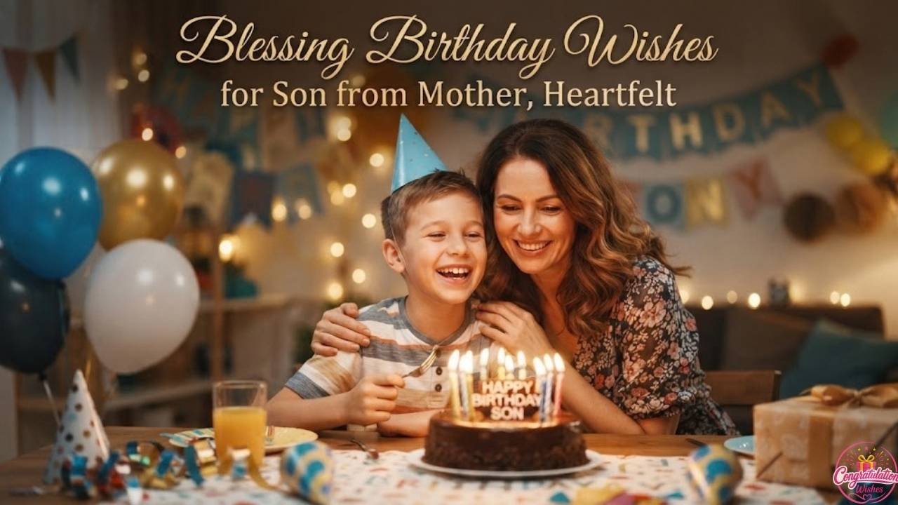 Blessing Birthday Wishes for Son from Mother