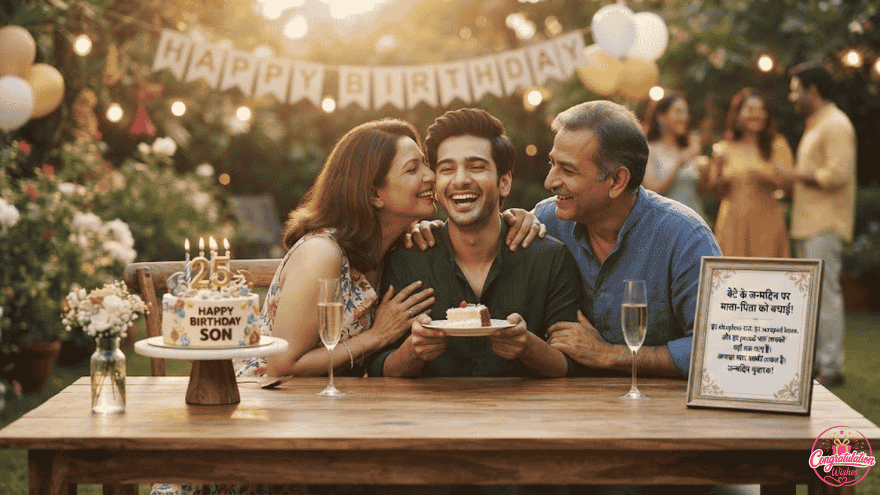 Congratulations to Parents on Their Son’s Birthday