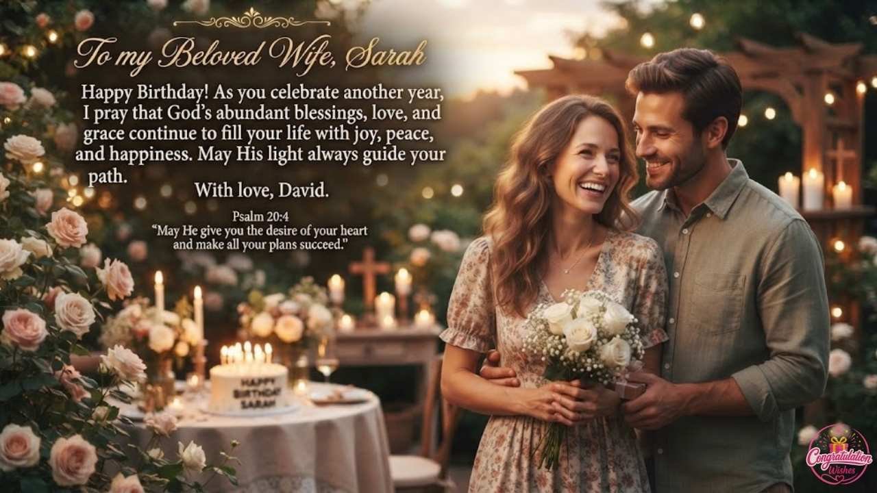 Religious Birthday Wishes for Wife