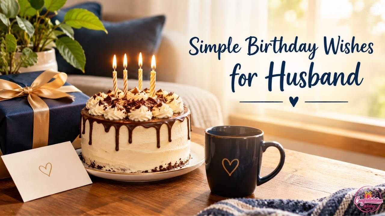 Simple Birthday Wishes for Husband